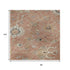 8' X 10' Pink Denim Blue And Silver Floral Washable Area Rug With UV Protection