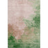 8' X 10' Pink And Emerald Abstract Washable Area Rug With UV Protection