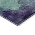 8' Aqua And Purple Abstract Washable Round Rug With UV Protection