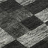 5' X 8' Black Gray And Silver Geometric Washable Area Rug With UV Protection