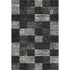 8' X 10' Black Gray And Silver Geometric Washable Area Rug With UV Protection