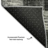 8' X 10' Black Gray And Silver Geometric Washable Area Rug With UV Protection
