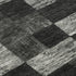 8' X 10' Black Gray And Silver Geometric Washable Area Rug With UV Protection