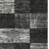 8' X 10' Black Gray And Silver Geometric Washable Area Rug With UV Protection