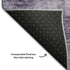 8' Purple And Lavender Geometric Washable Round Rug With UV Protection