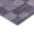 8' Purple And Lavender Geometric Washable Round Rug With UV Protection
