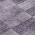 8' Purple And Lavender Geometric Washable Round Rug With UV Protection