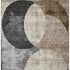 8' X 10' Pewter Brown And Beige Geometric Washable Area Rug With UV Protection