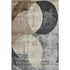8' X 10' Pewter Brown And Beige Geometric Washable Area Rug With UV Protection