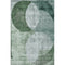 8' X 10' Aqua Green And Teal Geometric Washable Area Rug With UV Protection