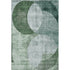 8' X 10' Aqua Green And Teal Geometric Washable Area Rug With UV Protection