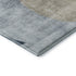 5' X 8' Sky Blue Brown And Beige Geometric Washable Area Rug With UV Protection