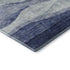 5' X 8' Blue And Sky Blue Abstract Washable Area Rug With UV Protection