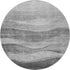 8' Gray And Silver Abstract Washable Round Rug With UV Protection