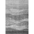 8' X 10' Gray And Silver Abstract Washable Area Rug With UV Protection