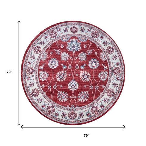 6' Medallion Round Rug