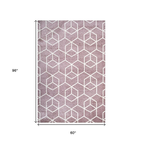 5' X 8' Diamond Area Rug