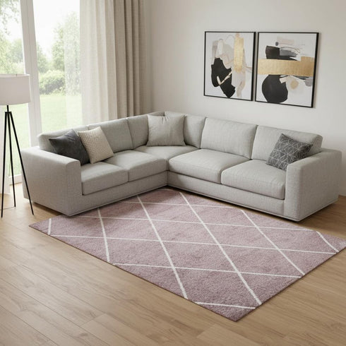 8' X 10' Diamond Area Rug