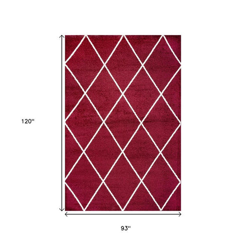 8' X 10' Diamond Area Rug