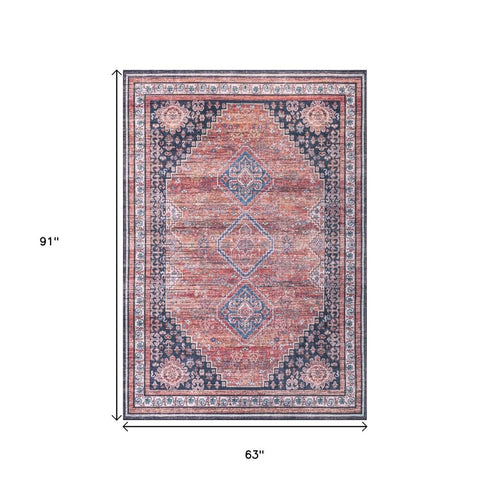 5' X 8' Medallion Area Rug