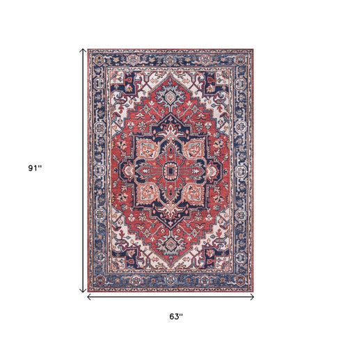 5' X 8' Medallion Area Rug