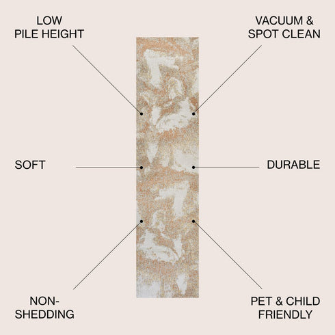 8' Abstract Runner Rug