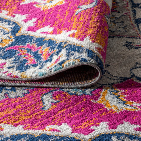 8' Medallion Runner Rug