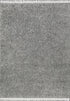 5' X 8' Charcoal Area Rug With Fringe