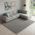 8' X 10' Charcoal Area Rug With Fringe