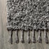 8' X 10' Charcoal Area Rug With Fringe