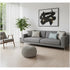 5' X 8' Gray Area Rug With Fringe