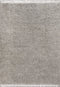 5' X 8' Gray Area Rug With Fringe