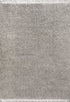 5' X 8' Gray Area Rug With Fringe