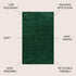 9' X 12' Emerald Area Rug