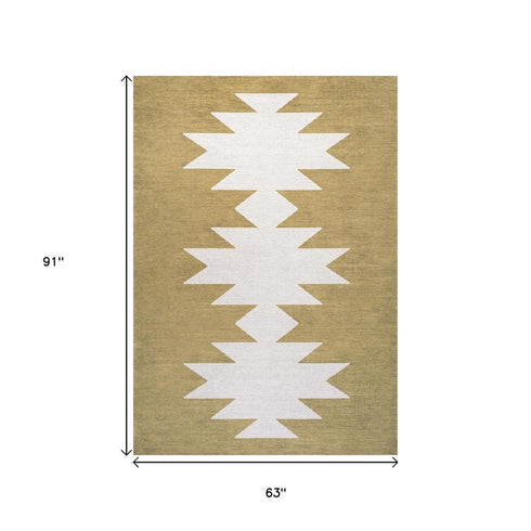 5' X 8' Geometric Area Rug