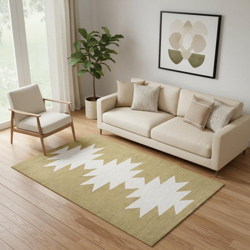 5' X 8' Geometric Area Rug