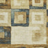 8' X 10' Beige Teal And Gold Geometric Washable Area Rug With UV Protection