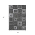5' X 8' Black Silver And Gray Geometric Washable Area Rug With UV Protection