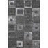 5' X 8' Black Silver And Gray Geometric Washable Area Rug With UV Protection