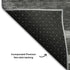5' X 8' Black Silver And Gray Geometric Washable Area Rug With UV Protection
