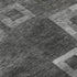 5' X 8' Black Silver And Gray Geometric Washable Area Rug With UV Protection