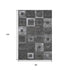 8' X 10' Black Silver And Gray Geometric Washable Area Rug With UV Protection