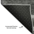 8' X 10' Black Silver And Gray Geometric Washable Area Rug With UV Protection