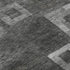 8' X 10' Black Silver And Gray Geometric Washable Area Rug With UV Protection