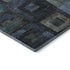 5' X 8' Blue And Green Geometric Washable Area Rug With UV Protection
