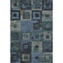 8' X 10' Blue And Green Geometric Washable Area Rug With UV Protection