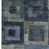 8' X 10' Blue And Green Geometric Washable Area Rug With UV Protection