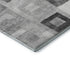 9' X 12' Gray And Silver Geometric Washable Area Rug With UV Protection