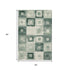 5' X 8' Green And Ivory Geometric Washable Area Rug With UV Protection