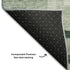 5' X 8' Green And Ivory Geometric Washable Area Rug With UV Protection